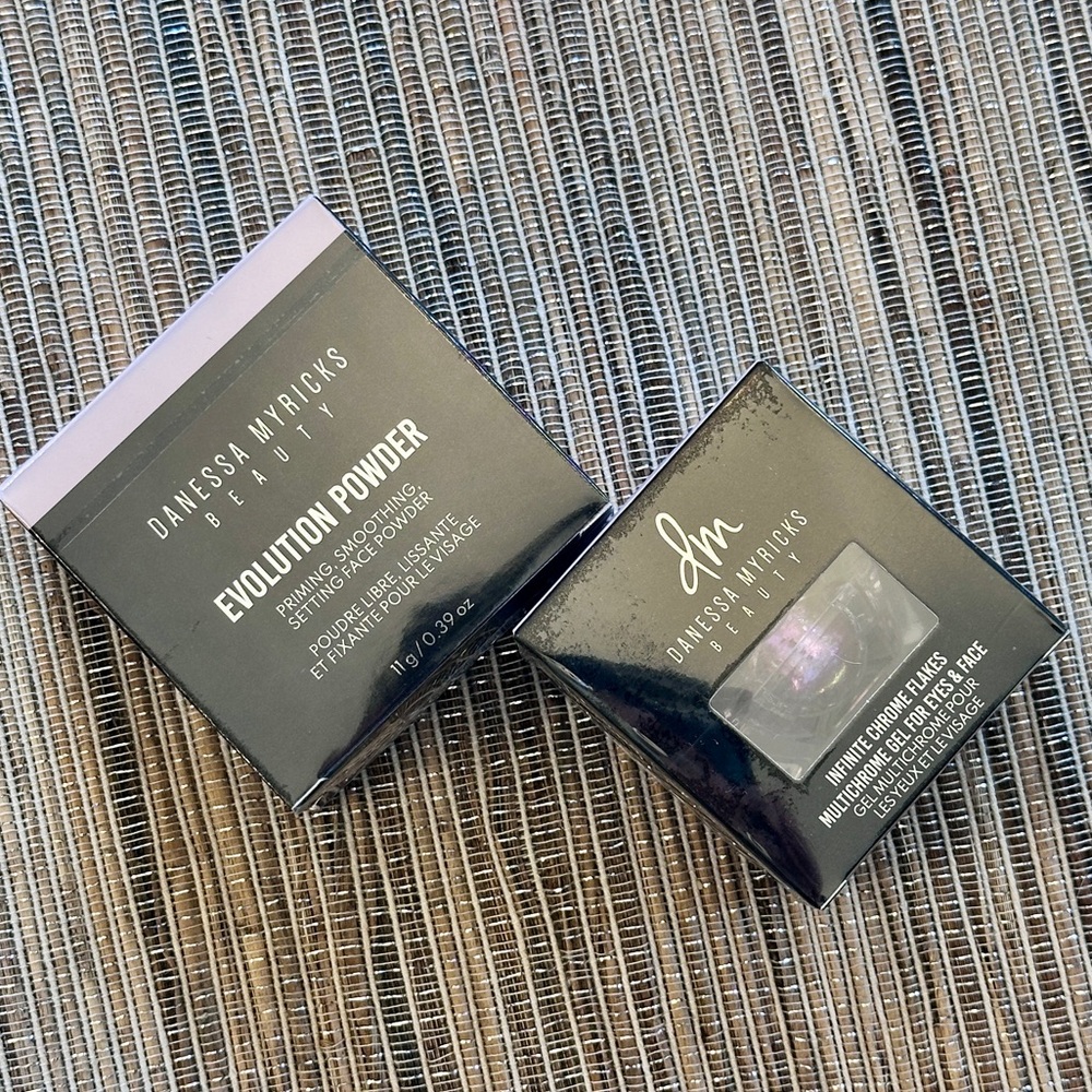 LOT of 2 Danessa Myricks Makeup- PINK Evolution Powder & CUPID Infinite Chrome